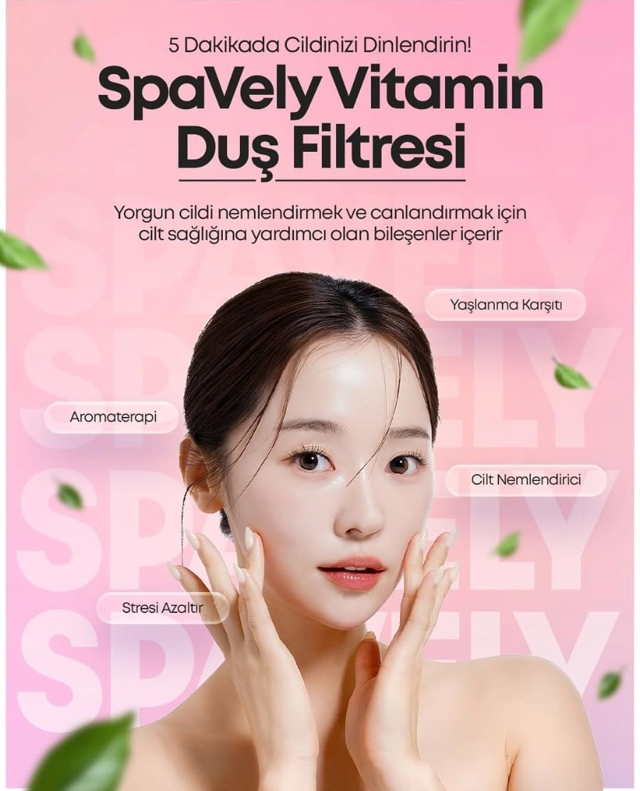 Spavely Duş Filtresi Yeşil Limon Esanslı - Premium Aromaterapik Klor ve Kireç Karşıtı, Kokulu, C Vitaminli 200 ml
