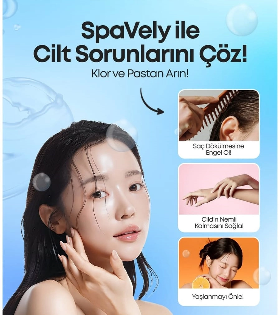 Spavely Duş Filtresi Yeşil Limon Esanslı - Premium Aromaterapik Klor ve Kireç Karşıtı, Kokulu, C Vitaminli 200 ml