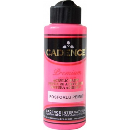 Cadence Premium Akri̇li̇k Boya Fosforlu Pembe 120 ml 