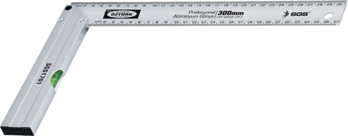 Sgs Profesyonel Alümi̇nyum Gönye Su Terazi̇li̇ 350 mm / 35 cm 