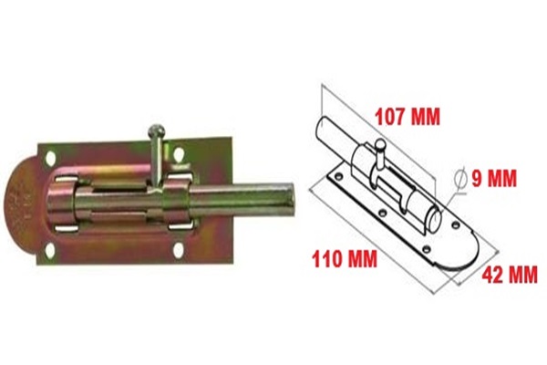 Metal Mavzer Sürgü / Kapı Pencere Dolap Emni̇yet Ki̇li̇di̇ No:10 