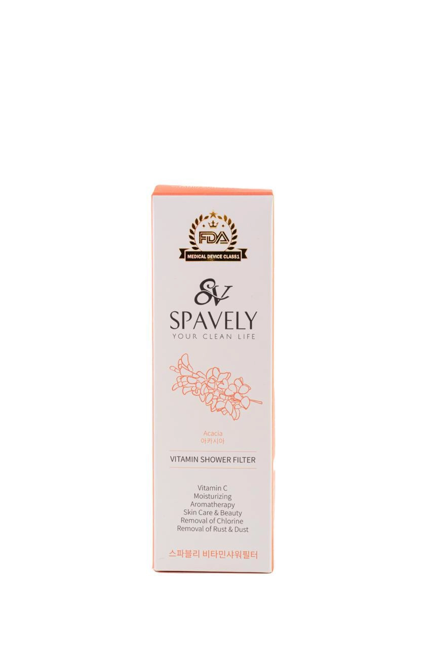 Spavely Duş Filtresi Akasya Esanslı - Premium Aromaterapik Klor ve Kireç Karşıtı, Kokulu, C Vitaminli 200 ml