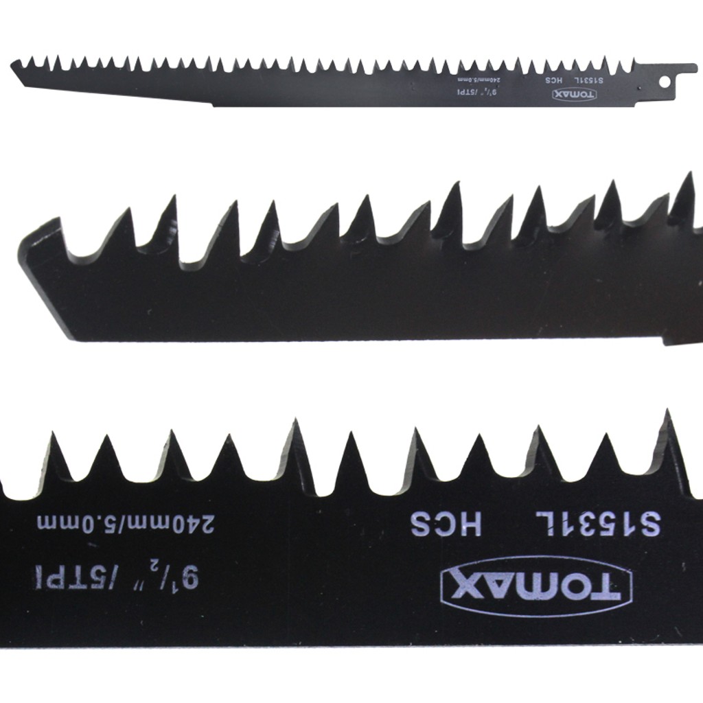 Tomax S1531L HCS Ahşap Kesme Ti̇lki̇ Kuyruğu Testeresi̇ 240 mm 
