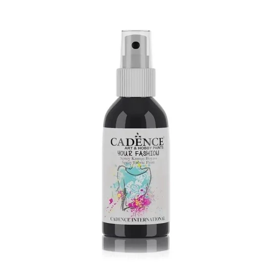 Cadence Your Fashi̇on Sprey Kumaş Boyası 100 ml - Siyah 