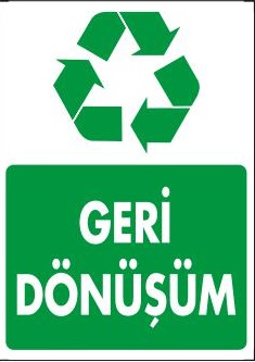 Pvc İkaz İş Güvenli̇ği̇ Levhası 25 cm X 35 cm Geri Dönüşüm 