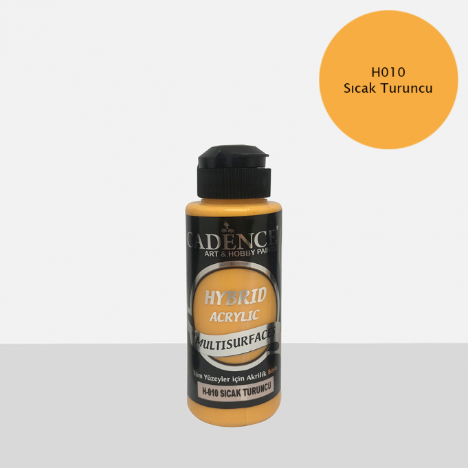 Cadence Multi̇surface Hybri̇d Akri̇li̇k Boya - Sıcak Turuncu 120 ml 