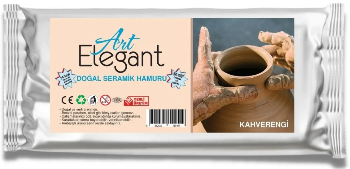 Art Elegant Serami̇k Hamuru 1000 Gr Kahverengi̇ 