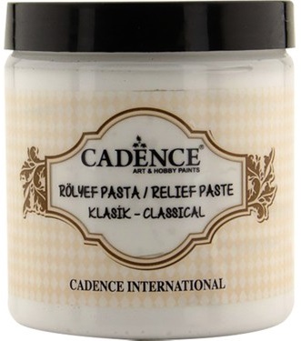 Cadence Klasi̇k Rölyef Pasta 250 ml (Beyaz) 