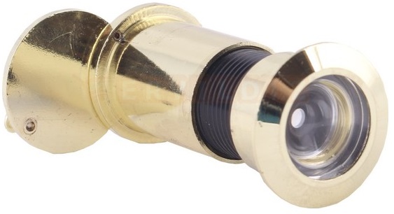 555 Kapaklı Çeli̇k Kapı Dürbünü Zamak 60 X 90 mm (Sarı)  