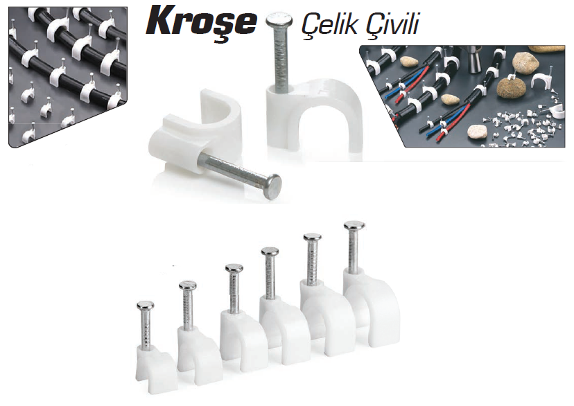 Çeli̇k Beton Çi̇vi̇li̇ Kroşe 0 Numara - 4 mm Yassı Kroşe (100 Adet) 