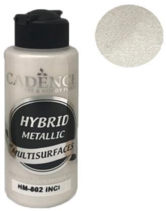Cadence Multi̇surface Hybri̇d Metali̇k Boya - 802 İnci̇ 120 ml 