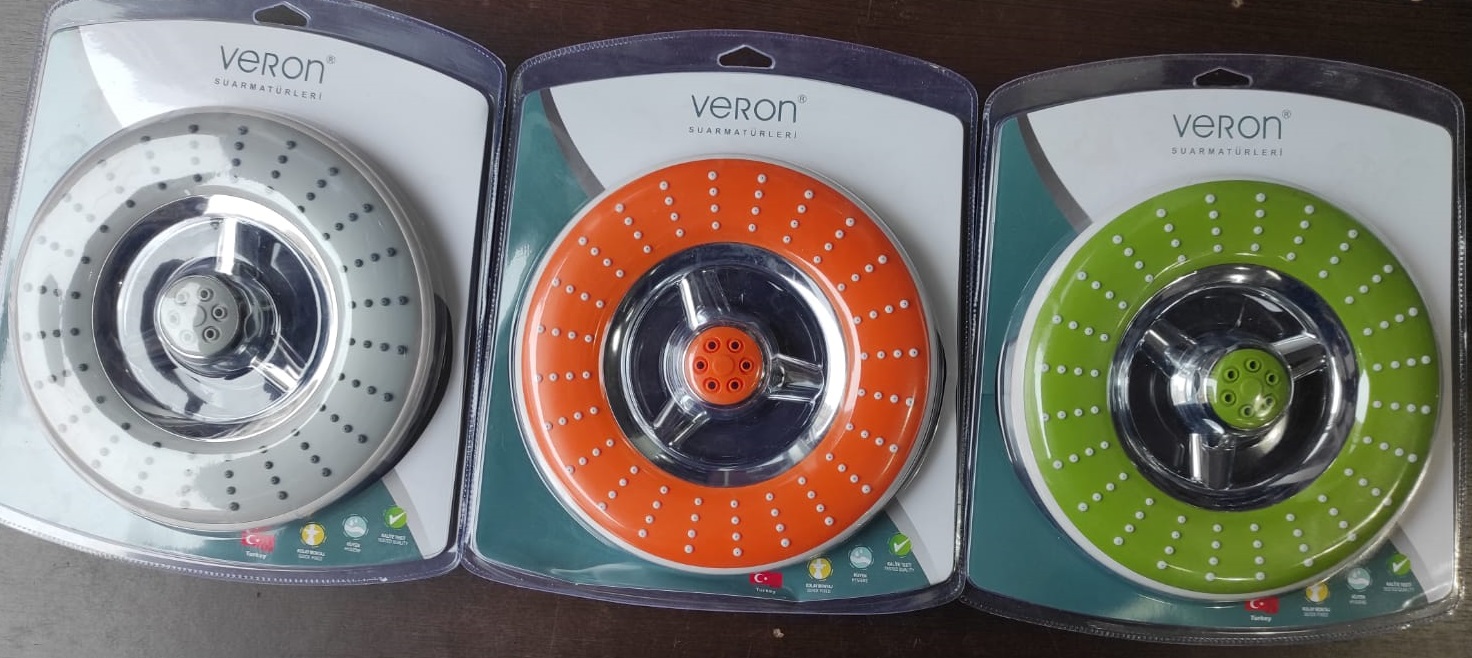 Veron Yuvarlak Robot Tepe Duş Başlığı ( Renk Seçenekli̇ ) 
