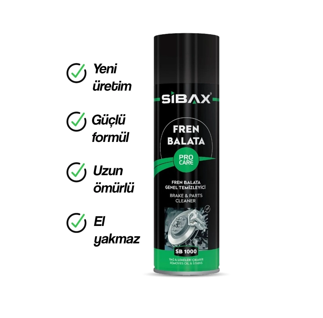 Sibax Fren Temi̇zleme Balata Spreyi̇ 500 ml 