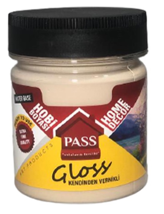 Pass Lack Hobi̇ Boyası Kendi̇nden Verni̇kli̇ 4006 Bej 120 cc 