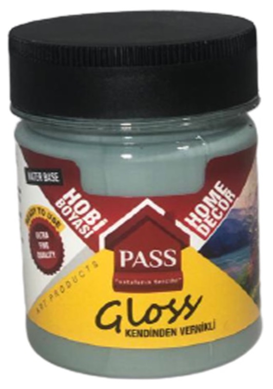 Pass Lack Hobi̇ Boyası Kendi̇nden Verni̇kli̇ 4018 Gri Yeşi̇li 120 cc 