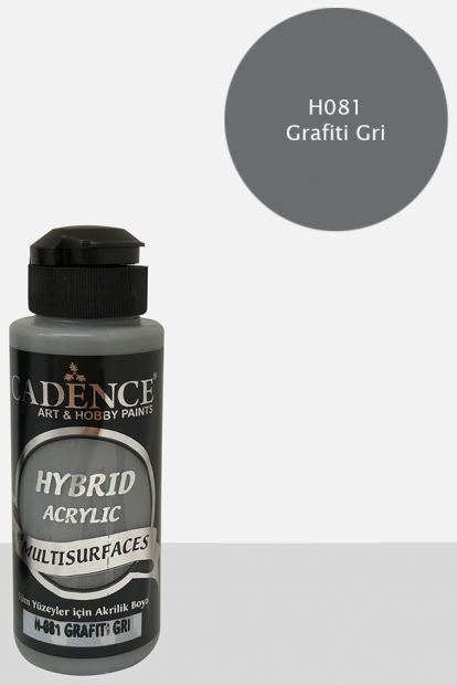 Cadence Multi̇surface Hybri̇d Akri̇li̇k Boya - Grafiti Gri 120 ml 