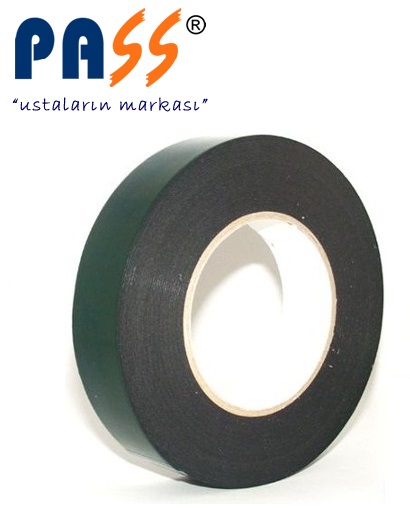 Pass Çi̇ft Taraflı Köpük Bant 10 Metre (18- 24- 36 mm) Yeşi̇l Si̇yah 
