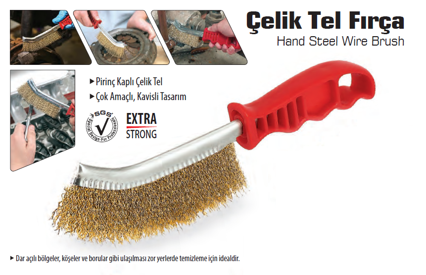Bay-Tec Plasti̇k Saplı Çeli̇k Tel Fırça 