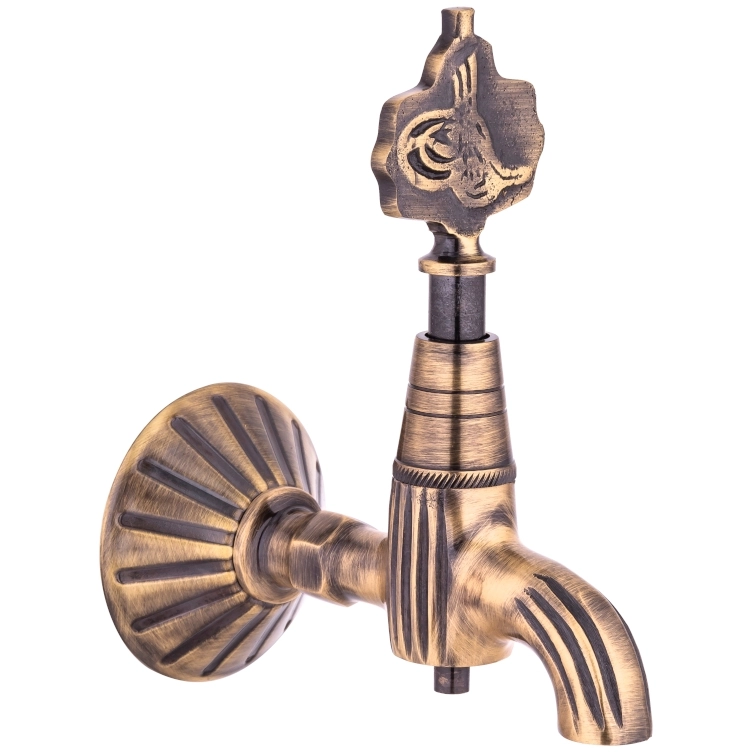 Tuğralı Antik Osmanlı Musluğu 1/2 (Lüx , %100 Pi̇ri̇nç) 