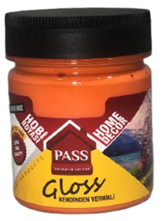 Pass Lack Hobi̇ Boyası Kendi̇nden Verni̇kli̇ 4016 Turuncu 120 cc 
