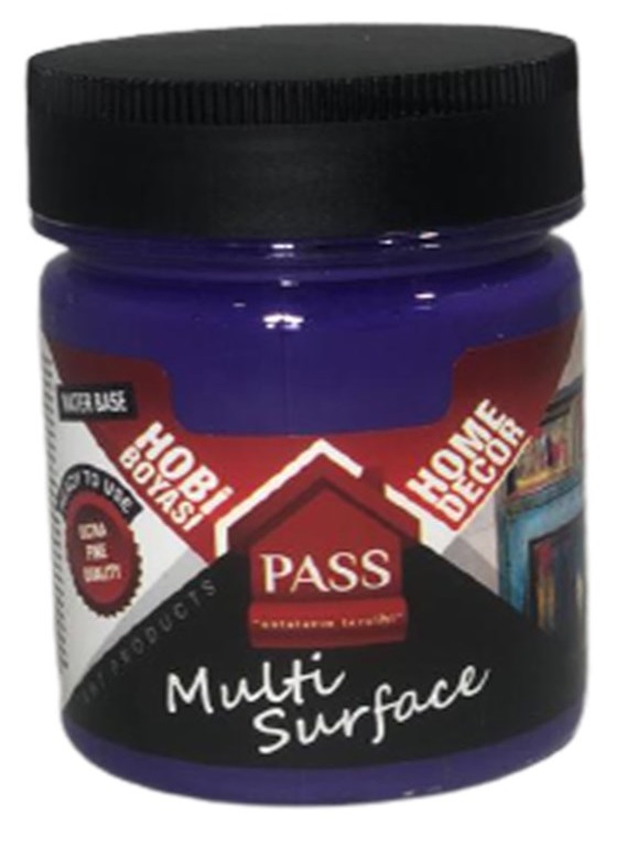 Pass Multi̇ Surface Hobi̇ Boyası 1044 Mor 120 cc 