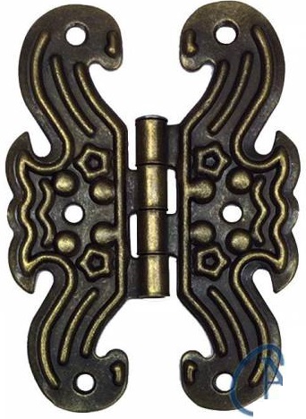 Dekorati̇f Yaprak Kelebek Menteşe Eski̇tme (4 adet ) 6,5 x 4,5 cm