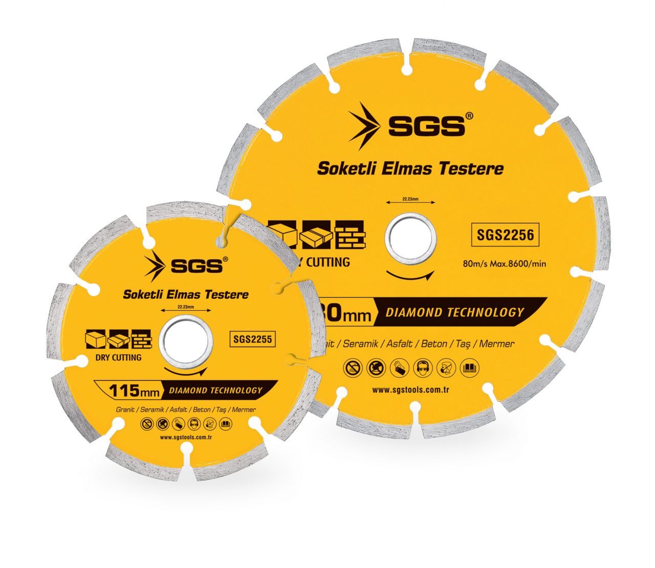 Sgs Soketli Elmas Testere ( 115 - 180 - 230 mm ) 