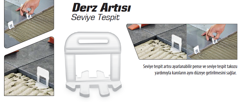 Sevi̇ye Tespi̇t Derz Artısı 1 mm (100 Adet)  