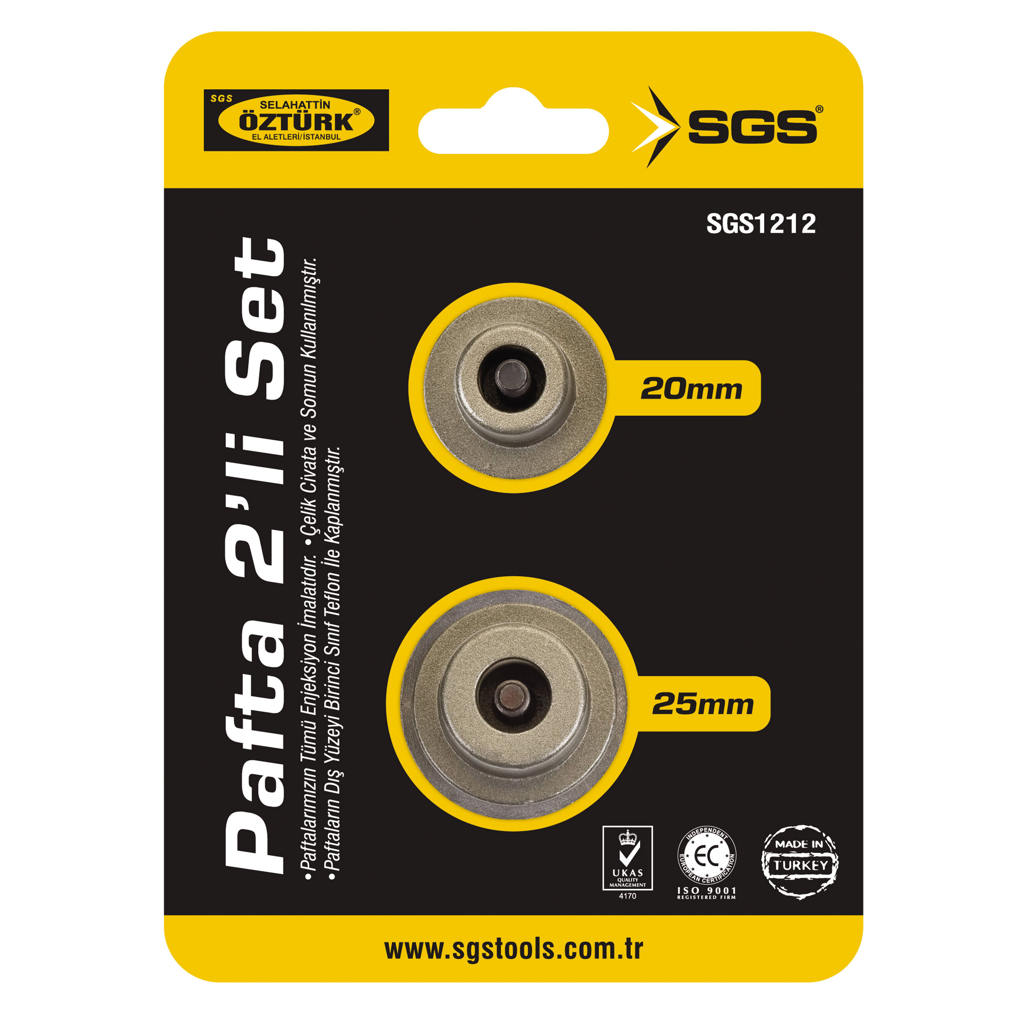 Sgs Pprc Boru Kaynak Pafta 2’li̇ Set 20 mm / 25 mm 