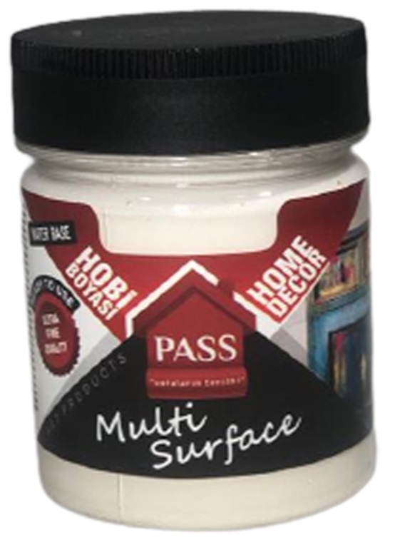 Pass Multi̇ Surface Hobi̇ Boyası 1004 Krem 120 cc 