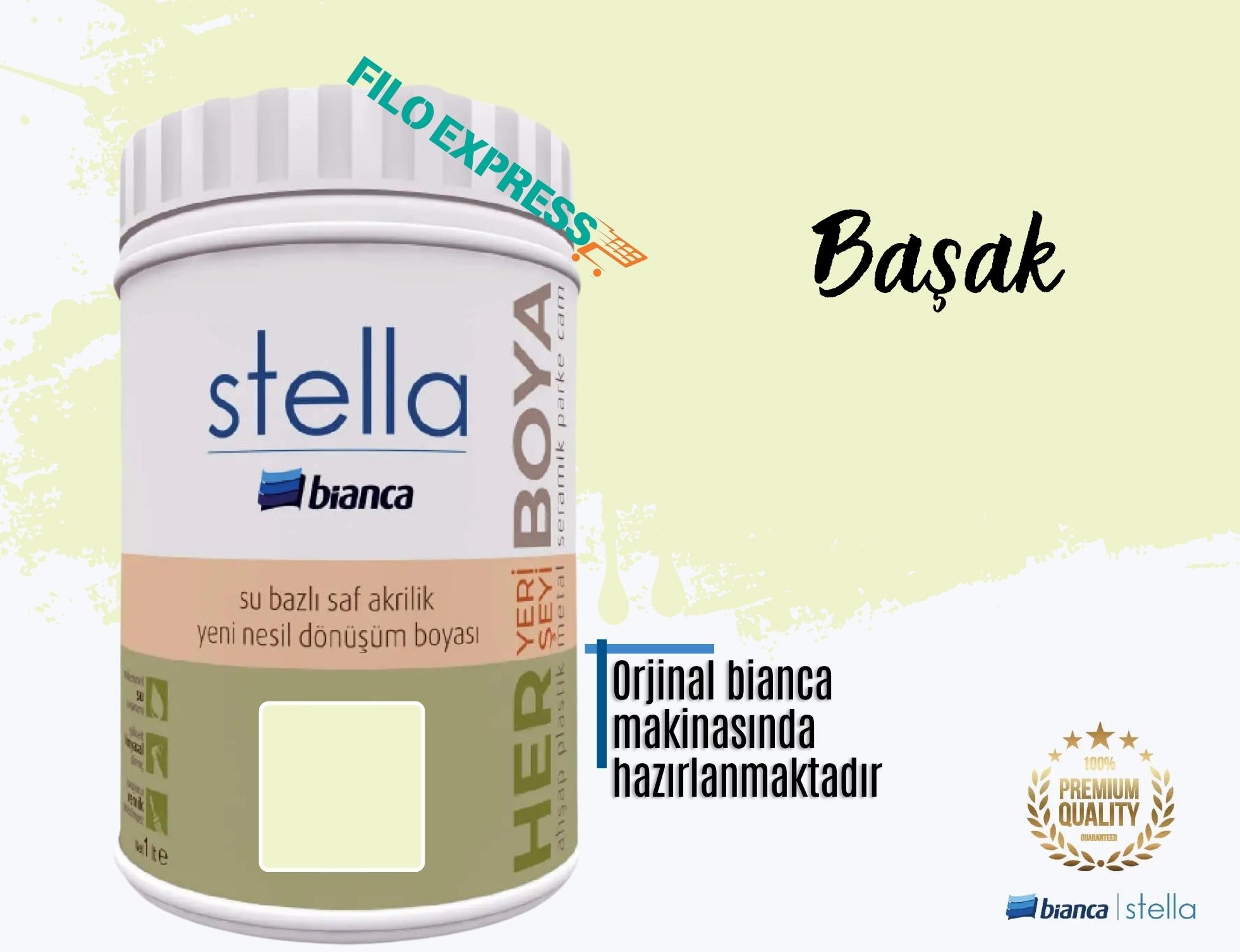 Bi̇anca Stella Su Bazlı Saf Akri̇li̇k Boya 1 Li̇tre Başak