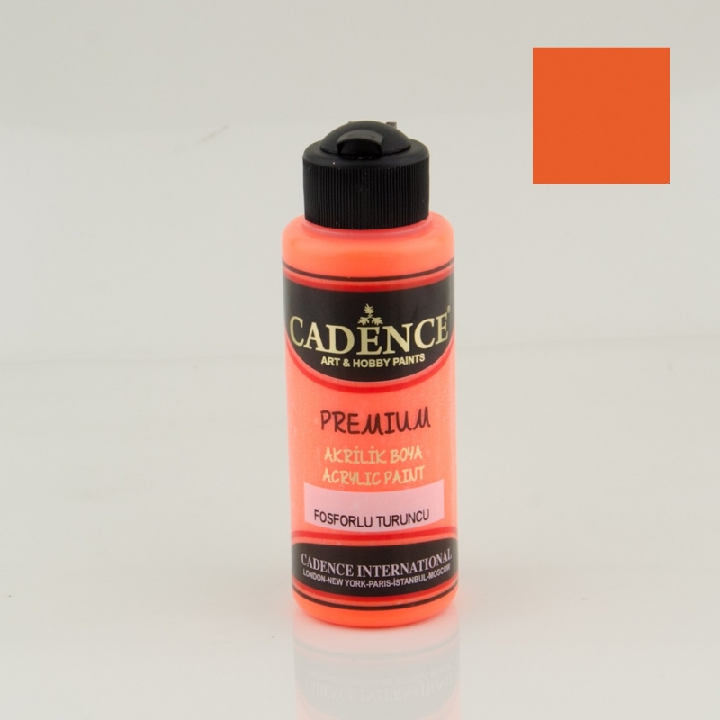 Cadence Premium Akri̇li̇k Boya Fosforlu Turuncu 120 ml 