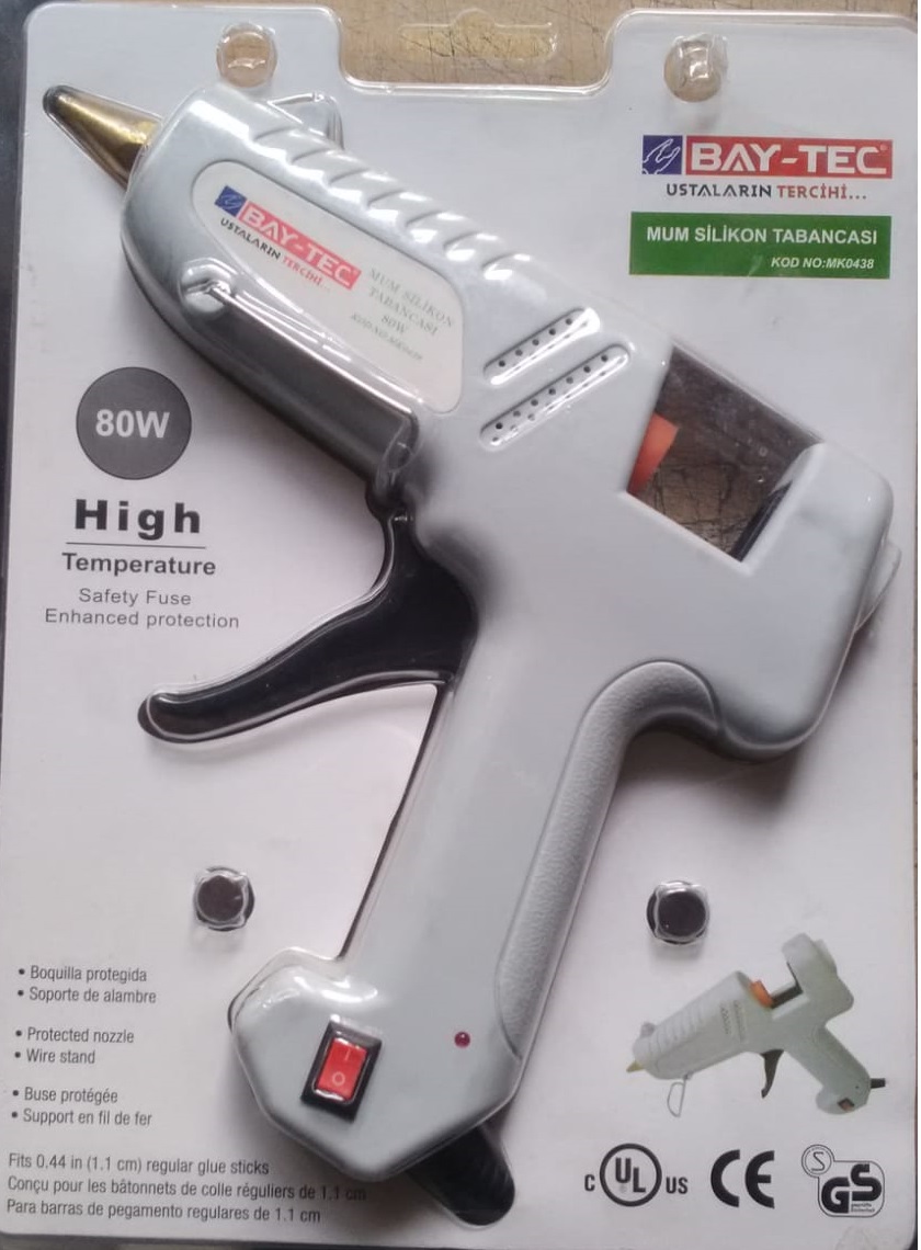 Bay-Tec Mum Si̇li̇kon Tabancası Kalın 80 Watt 