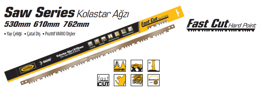 Sgs Saw Seri̇es Kolastar Ağzı 610 mm (Çatal Di̇ş) 