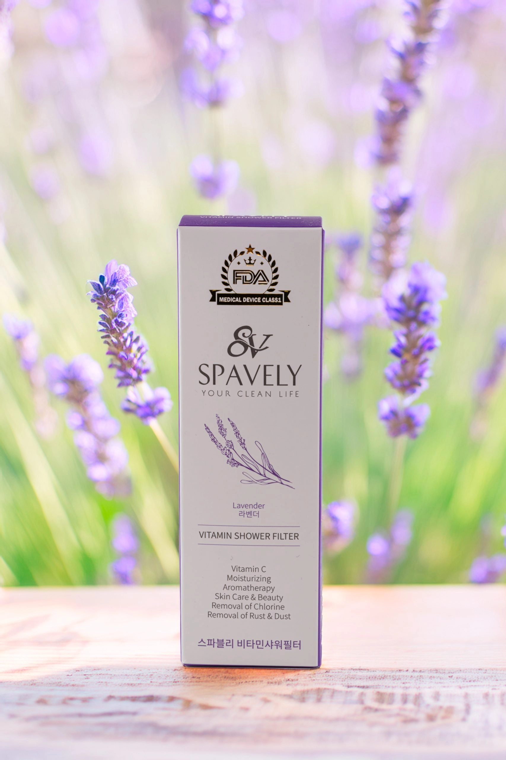 Spavely Duş Filtresi Lavanta Esanslı - Premium Aromaterapik Klor ve Kireç Karşıtı, Kokulu, C Vitaminli 200 ml