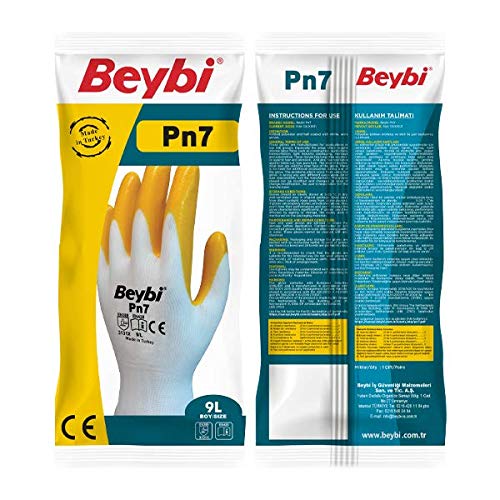 Beybi̇ PN7 Polyester Örme Nitril İş Eldi̇veni̇ 
