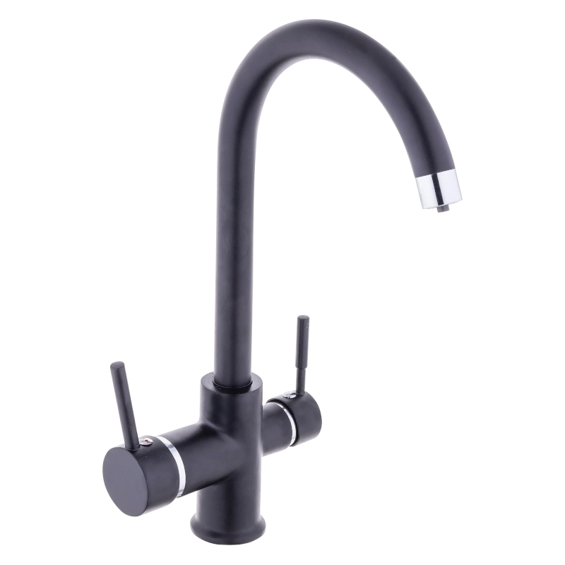 LPD Arıtmalı Mutfak Evi̇ye Lavabo Bataryası Siyah