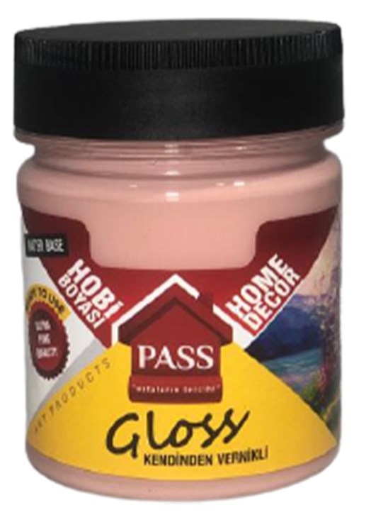 Pass Lack Hobi̇ Boyası Kendi̇nden Verni̇kli̇ 4013 Pudra Pembe 120 cc 
