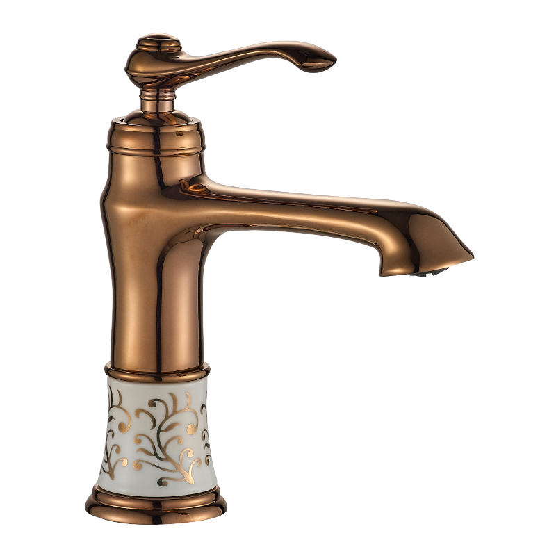 Vi̇ctori̇a Porselen Desenli̇ Rose Lavabo Bataryası 
