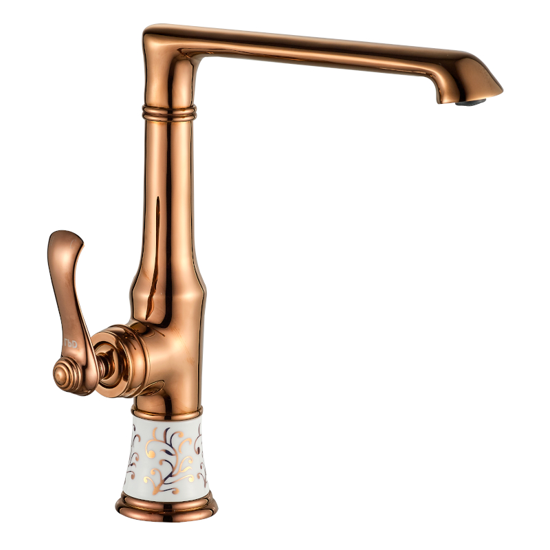 Vi̇ctori̇a Porselen Desenli̇ Rose Mutfak Evi̇ye Lavabo Bataryası 