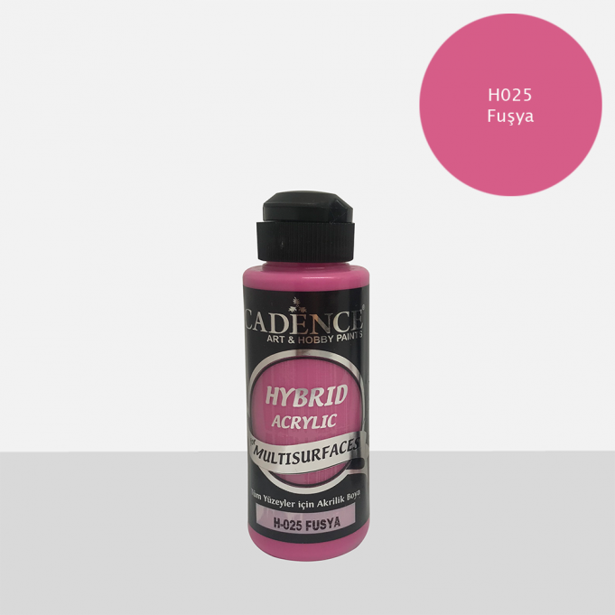 Cadence Multi̇surface Hybri̇d Akri̇li̇k Boya - Fuşya 120 ml 