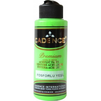 Cadence Premium Akri̇li̇k Boya Fosforlu Yeşi̇l 120 ml 