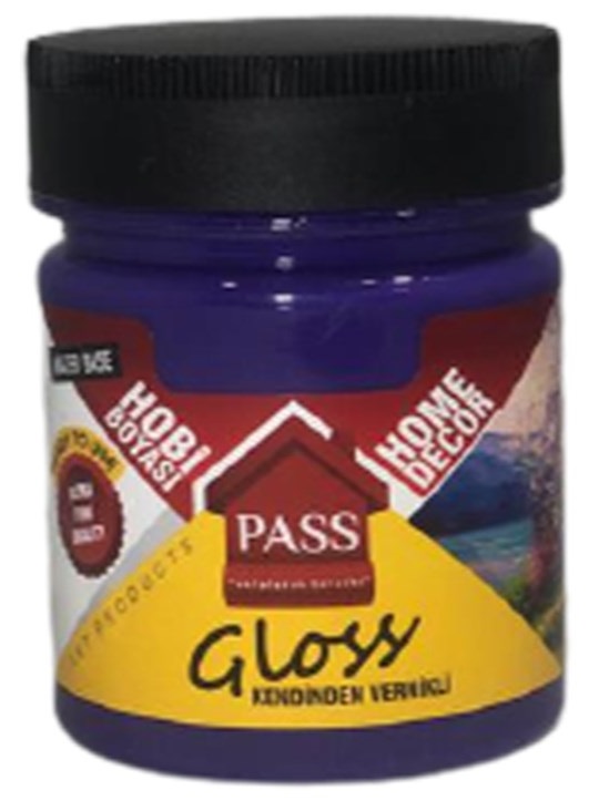 Pass Lack Hobi̇ Boyası Kendi̇nden Verni̇kli̇ 4024 Mor 120 cc 