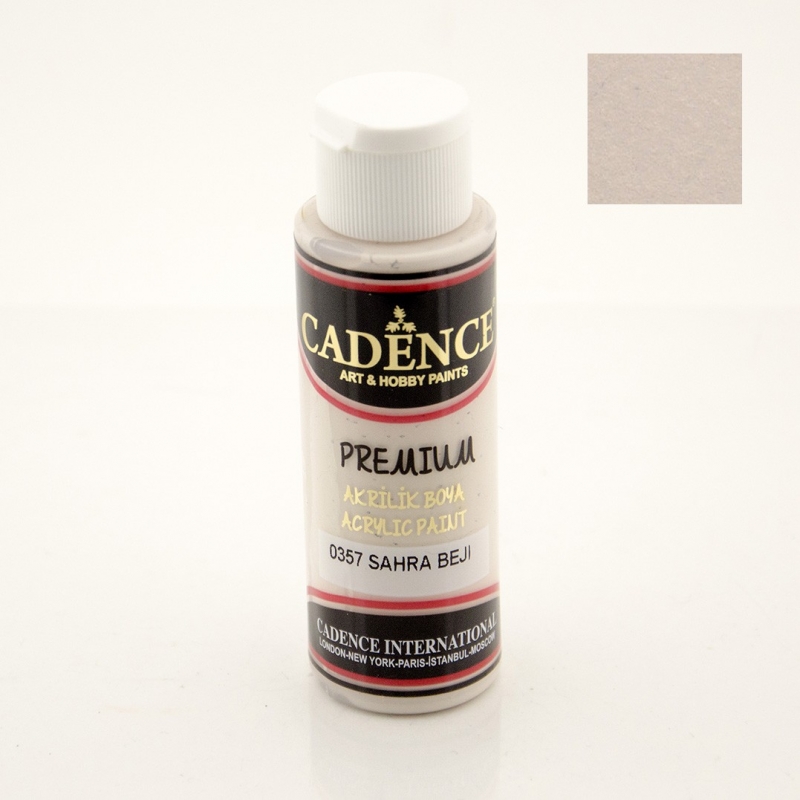 Cadence Premium Akri̇li̇k Boya - 0357 Sahra Bej 120 ml 