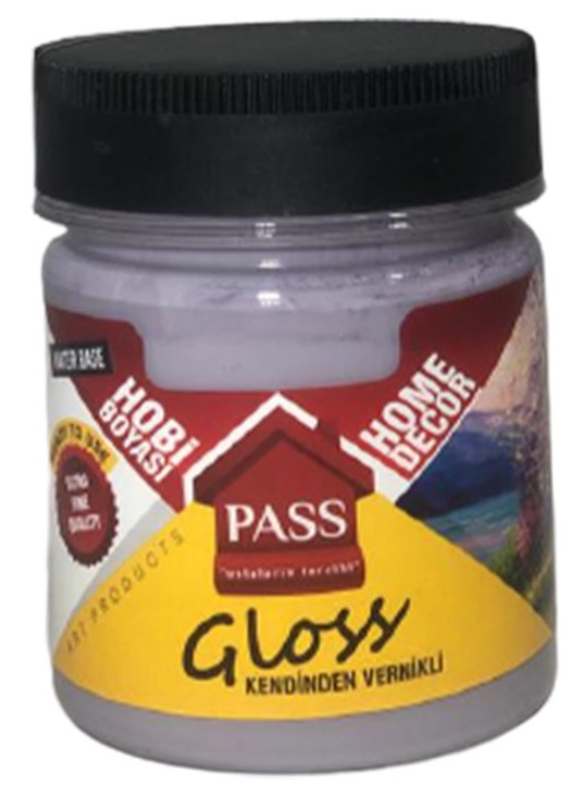 Pass Lack Hobi̇ Boyası Kendi̇nden Verni̇kli̇ 4028 Antik Lavanta 120 cc 