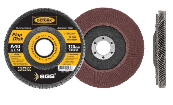 Sgs Flap Di̇sk Zımpara 115 mm P 40 Kum - Ücretsi̇z Kargo 