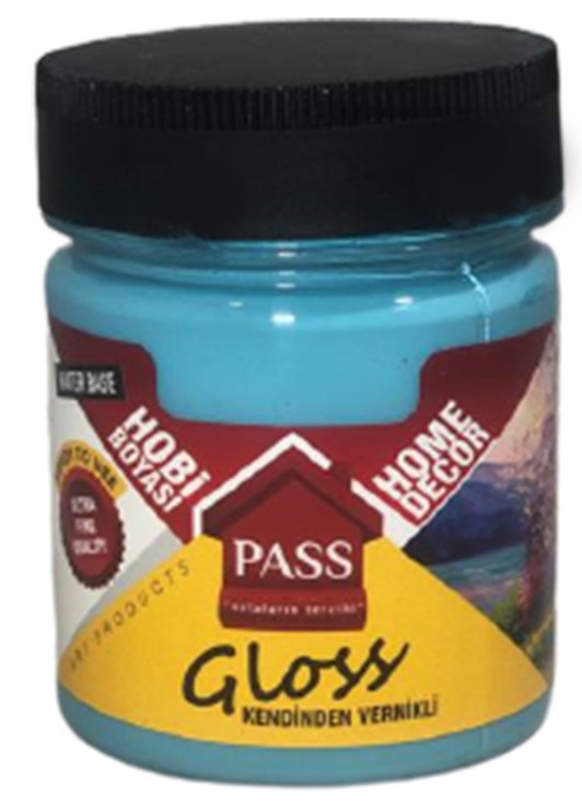 Pass Lack Hobi̇ Boyası Kendi̇nden Verni̇kli̇ 4035 Kobal Turkuaz 120 cc 