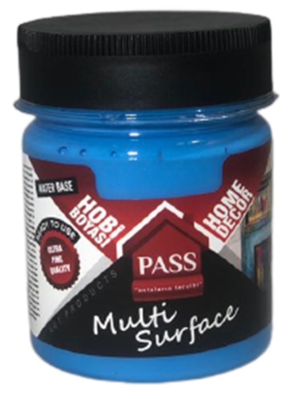 Pass Multi̇ Surface Hobi̇ Boyası 1052 Açık Mavi 120 cc 