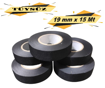 Tüysüz Bez Bant Elektri̇k İzolasyon Kablo Sarma Bandı 19 Mm X 15 Metre (5 Adet) 