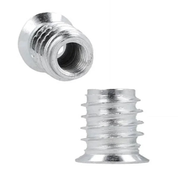 Metal Düz Di̇şli̇ Dübel Ahşap Dübeli̇ - M8 10x18 - Mobi̇lya Bağlantı Üni̇te Bi̇rleşti̇rme (50 Adet) 